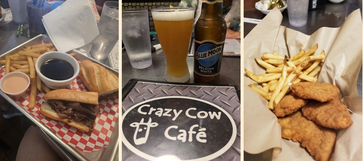 Crazy Cow Cafe Menu
